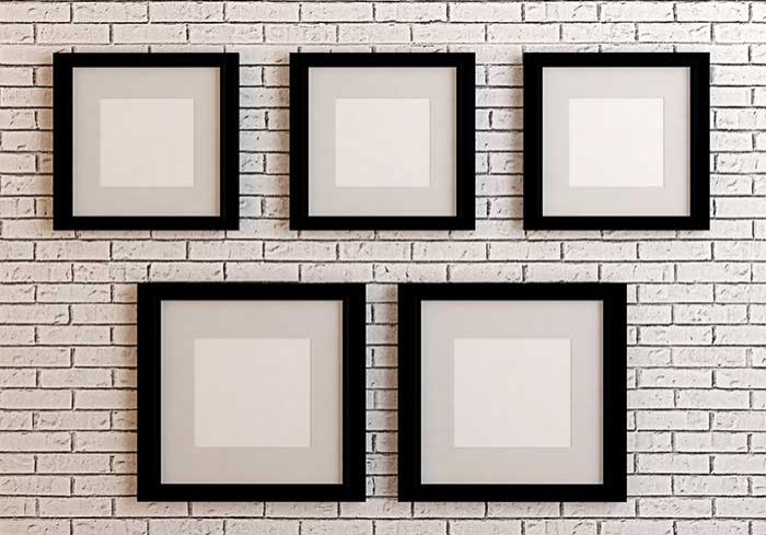 pictures20 5 frames on wall