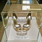 framed wedding shoes