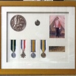 Death penny & 4 medals