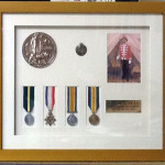 Death penny & 4 medals